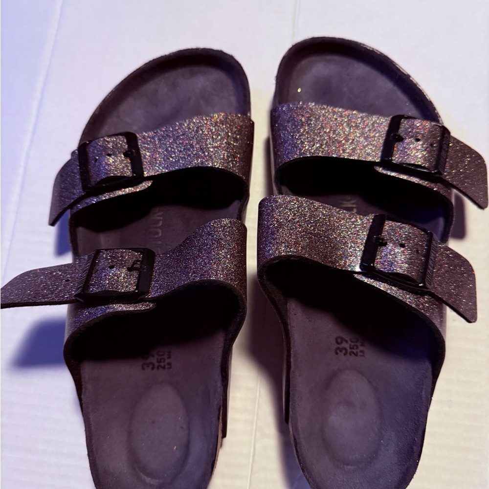 Birkenstock Sparkle Sandals - Glitter, Size 39